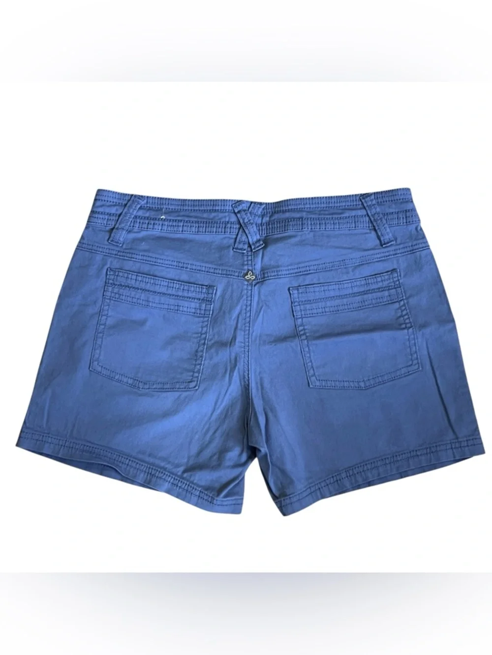 Prana Women’s Sz 6 Blue Halle Stretch Cotton Twill Cargo Shorts - Picture 5 of 12